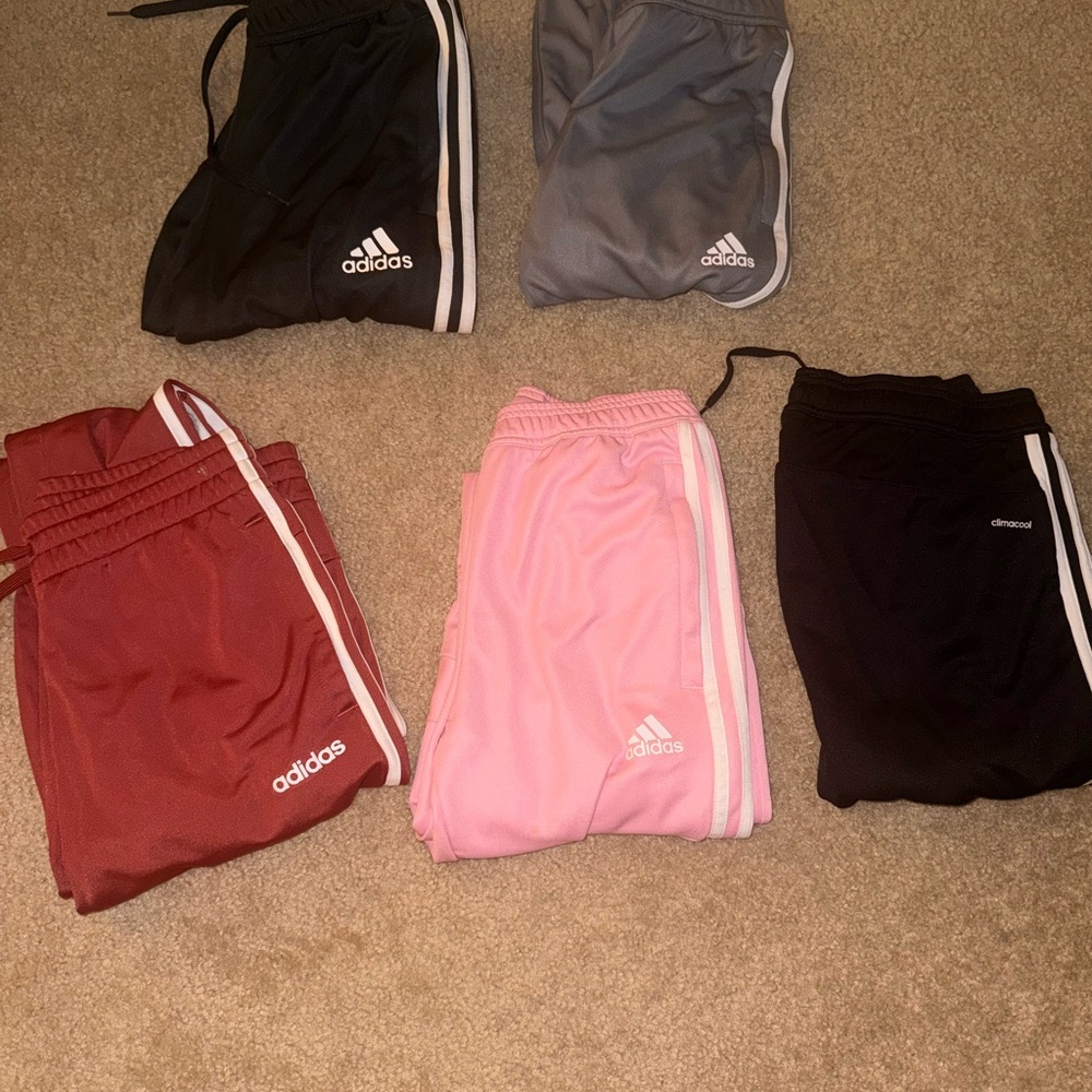 Adidas adult Track Pants - Black, Gray, Red, Pink (vintage)